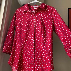 Vintage Heart Button-Down, Size M